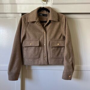 Zara Women's Brown Utility Jacket